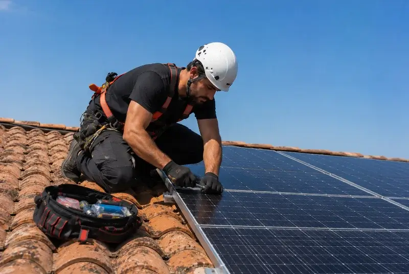 Maintenance et monitoring de panneaux solaires à Laurens